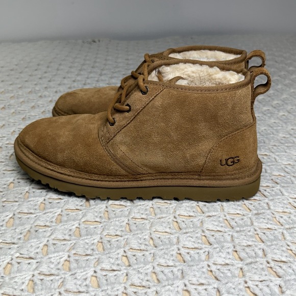 UGG Boots Neumen Chukka Mens 10 Chestnut Brown Lace Up Casual Ankle Top SN 3236 main image 7